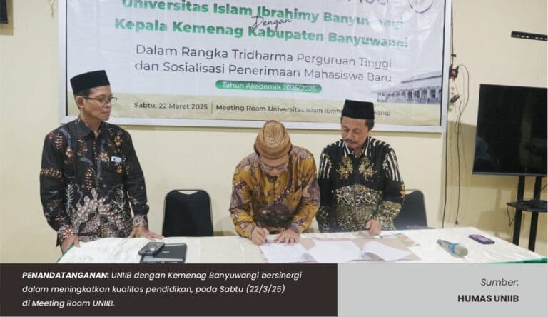 UNIIB TEKEN MoU DENGAN KEMENAG BANYUWANGI