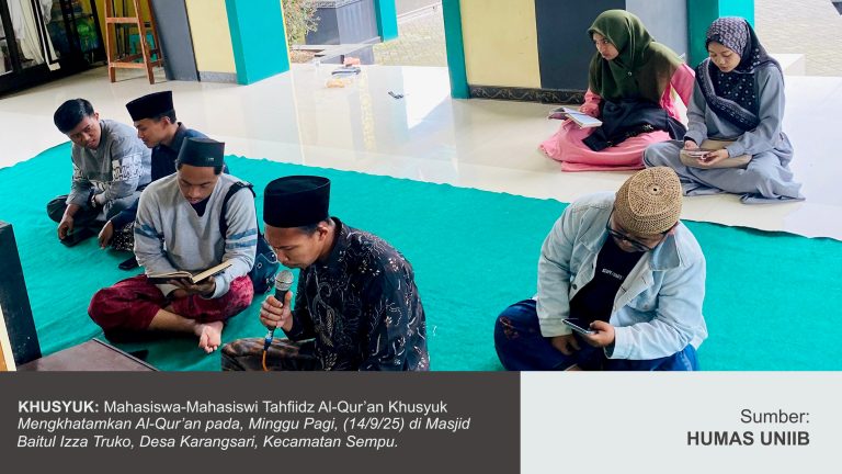 KHATAMAN RUTIN MAHASISWA TAHFIDZ SAPA WARGA TRUKO, KARANGSARI