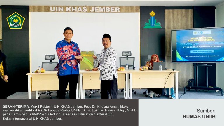 18 DOSEN UNIIB TERIMA SERTIFIKAT PKDP DI UIN KHAS JEMBER
