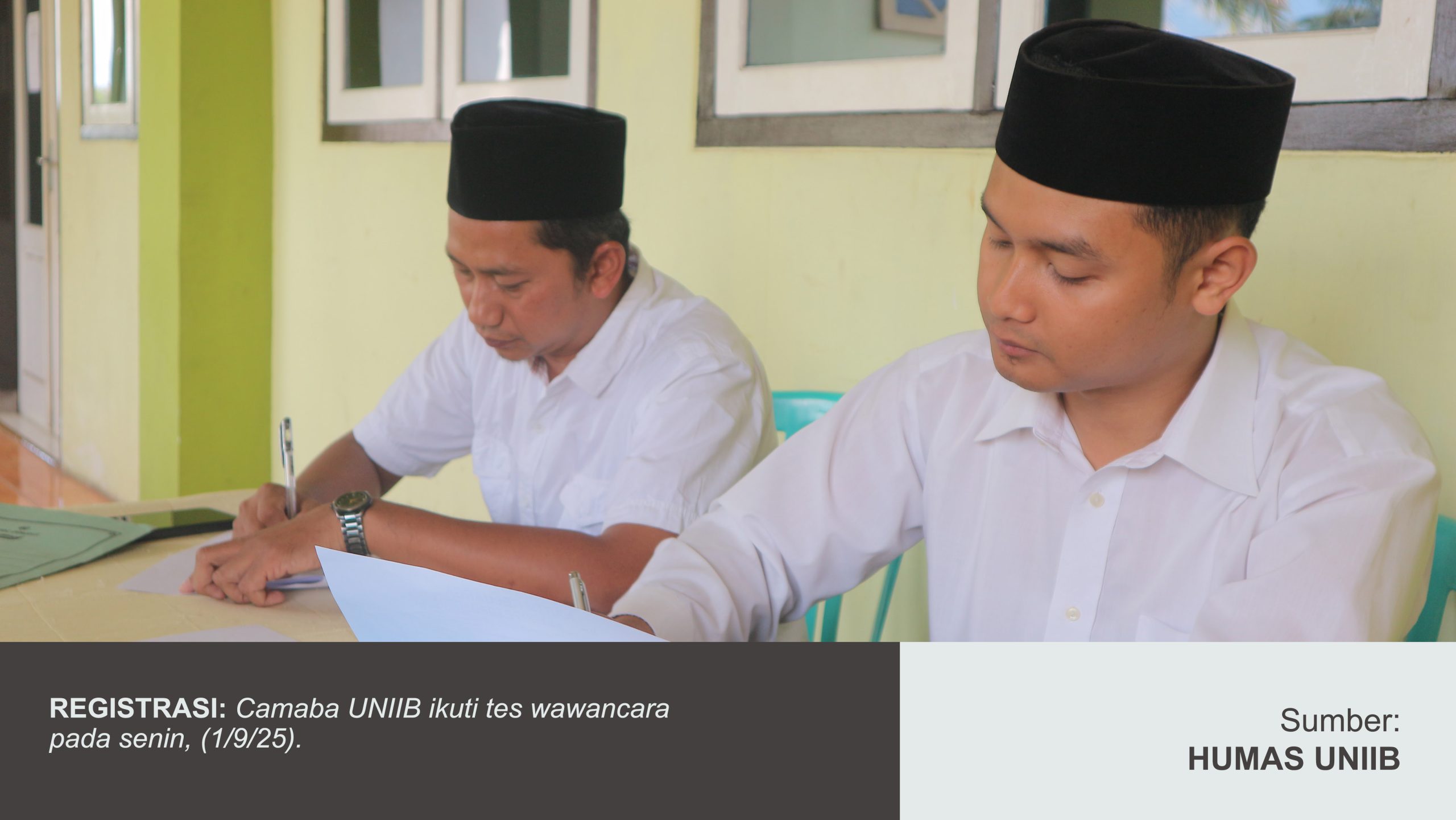 UNIIB GELAR TES WAWANCARA MABA GELOMBANG TIGA