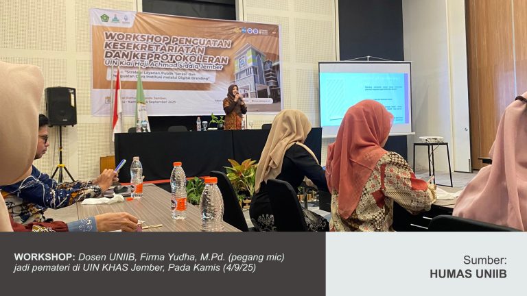 DOSEN UNIIB FIRMA YUDHA ISI WORKSHOP DI UIN KHAS JEMBER