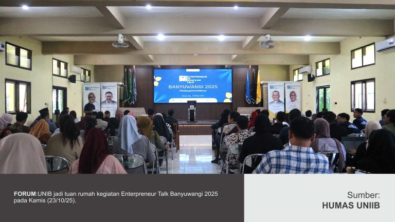 UNIIB JADI TUAN RUMAH PELATIHAN ENTREPRENEUR TINGKAT NASIONAL