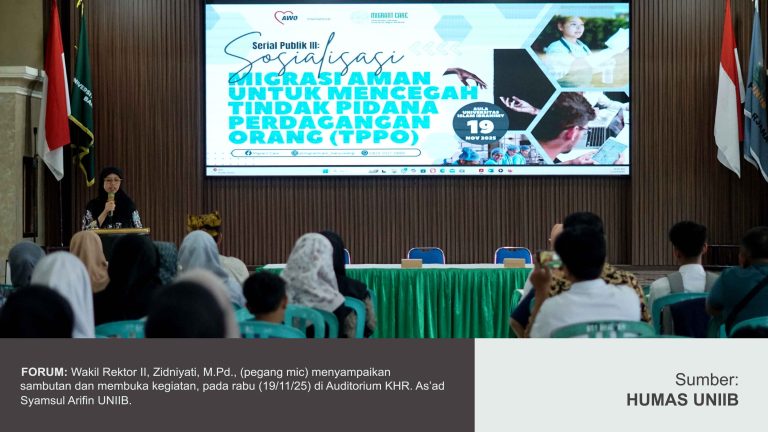 UNIIB JADI TUAN RUMAH DALAM SOSIALISASI MIGRASI AMAN DAN PENCEGAHAN TPPO BERSAMA MIGRANT CARE BANYUWANGI