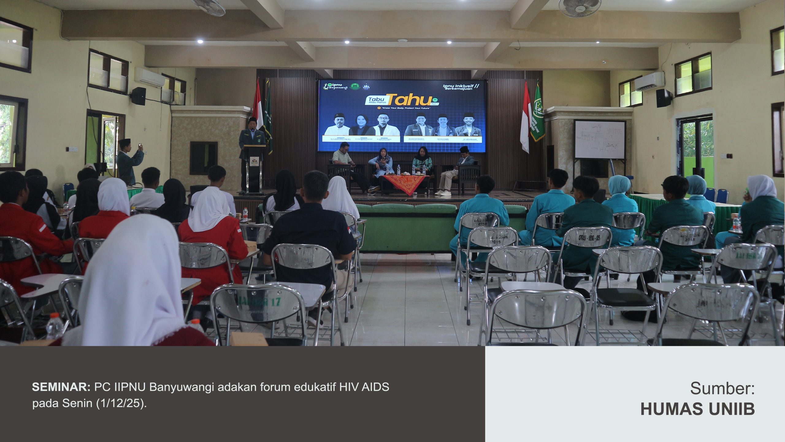 BERTEMPAT DI UNIIB, PC IPNU BANYUWANGI GELAR SEMINAR EDUKATIF