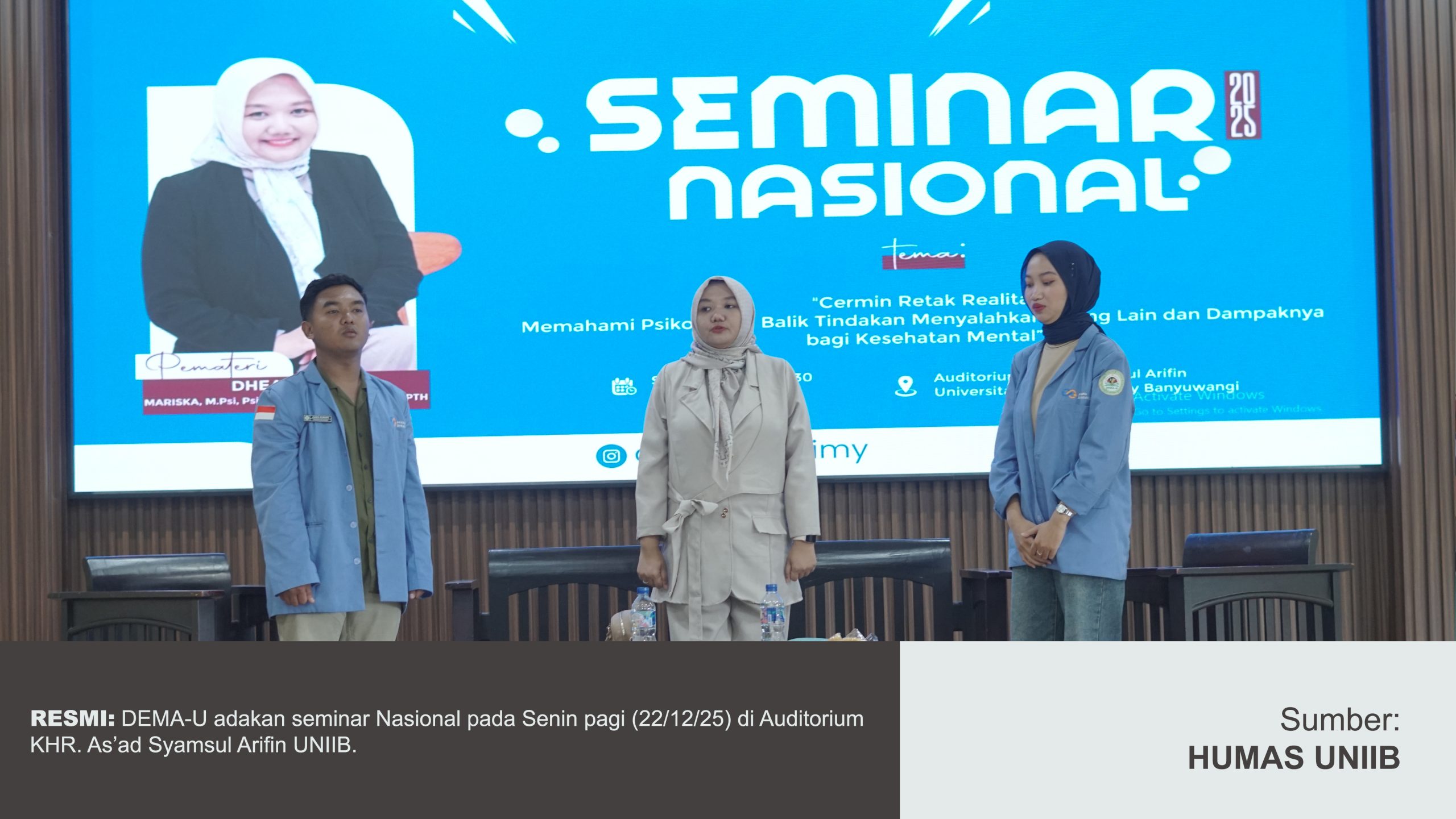 DEMA-U KUPAS PSIKOLOGI DALAM SEMINAR NASIONAL