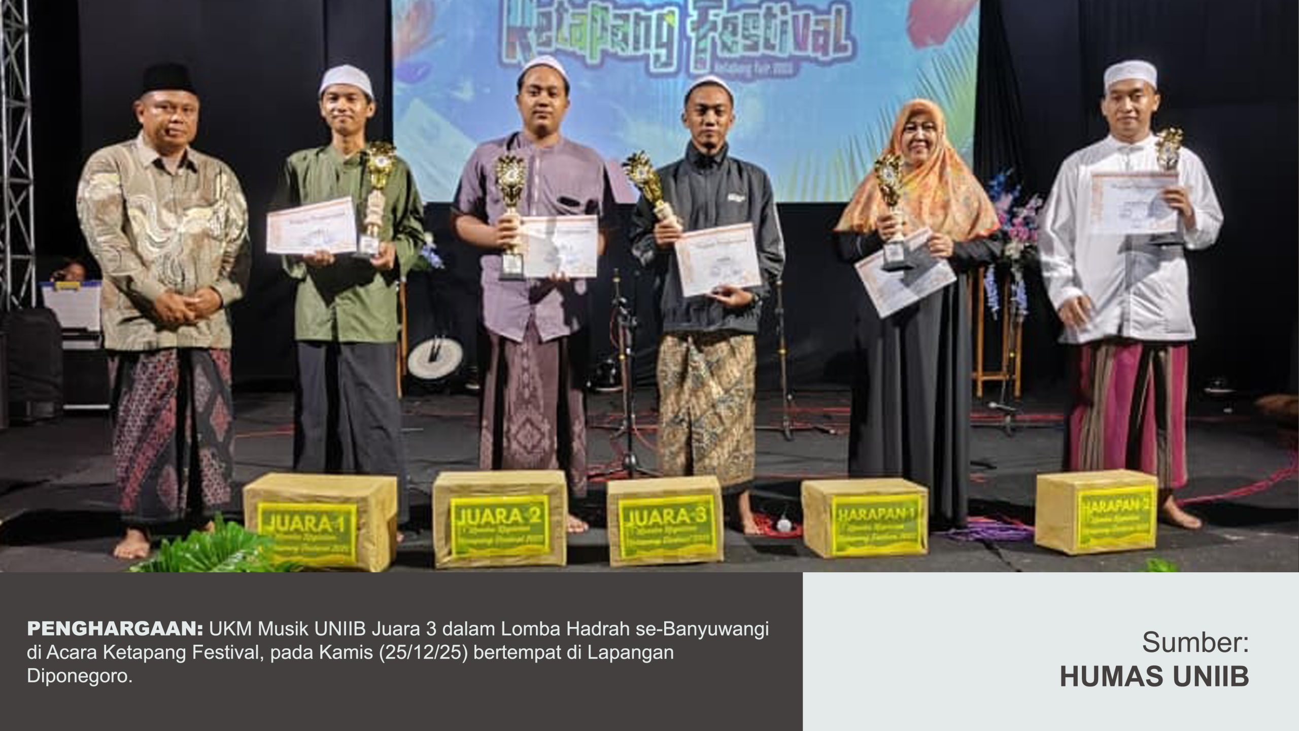 UKM MUSIK UNIIB RAIH JUARA 3 LOMBA HADRAH SE-BANYUWANGI