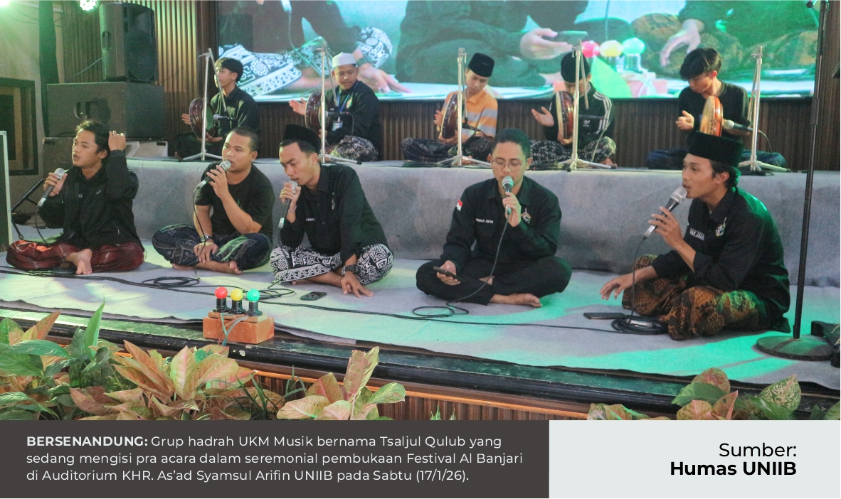 MENCINTAI SENI NUSANTARA, UKM MUSIK UNIIB MENGGELAR FESBAN