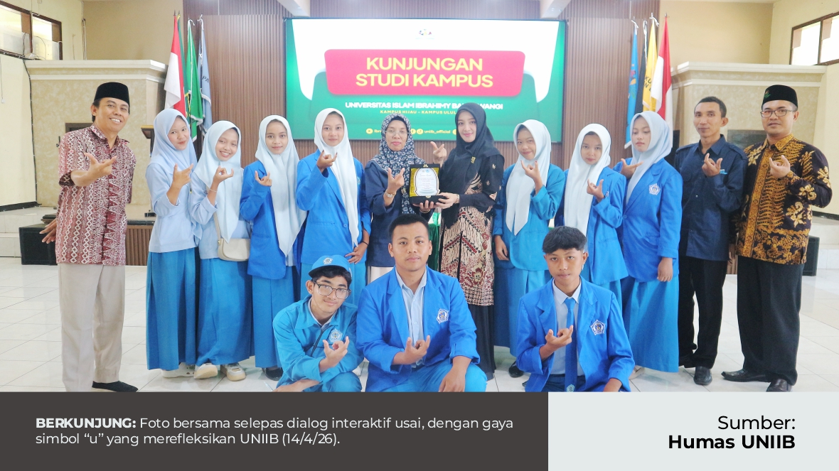 KUNJUNGI UNIIB, MURID MAN 4 BANYUWANGI MENDAPATKAN VOUCHER VVIP PMB