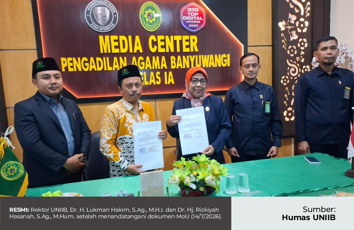BANGUN JEJARING STRATEGIS, UNIIB TEKEN MOU DENGAN PENGADILAN AGAMA BANYUWANGI